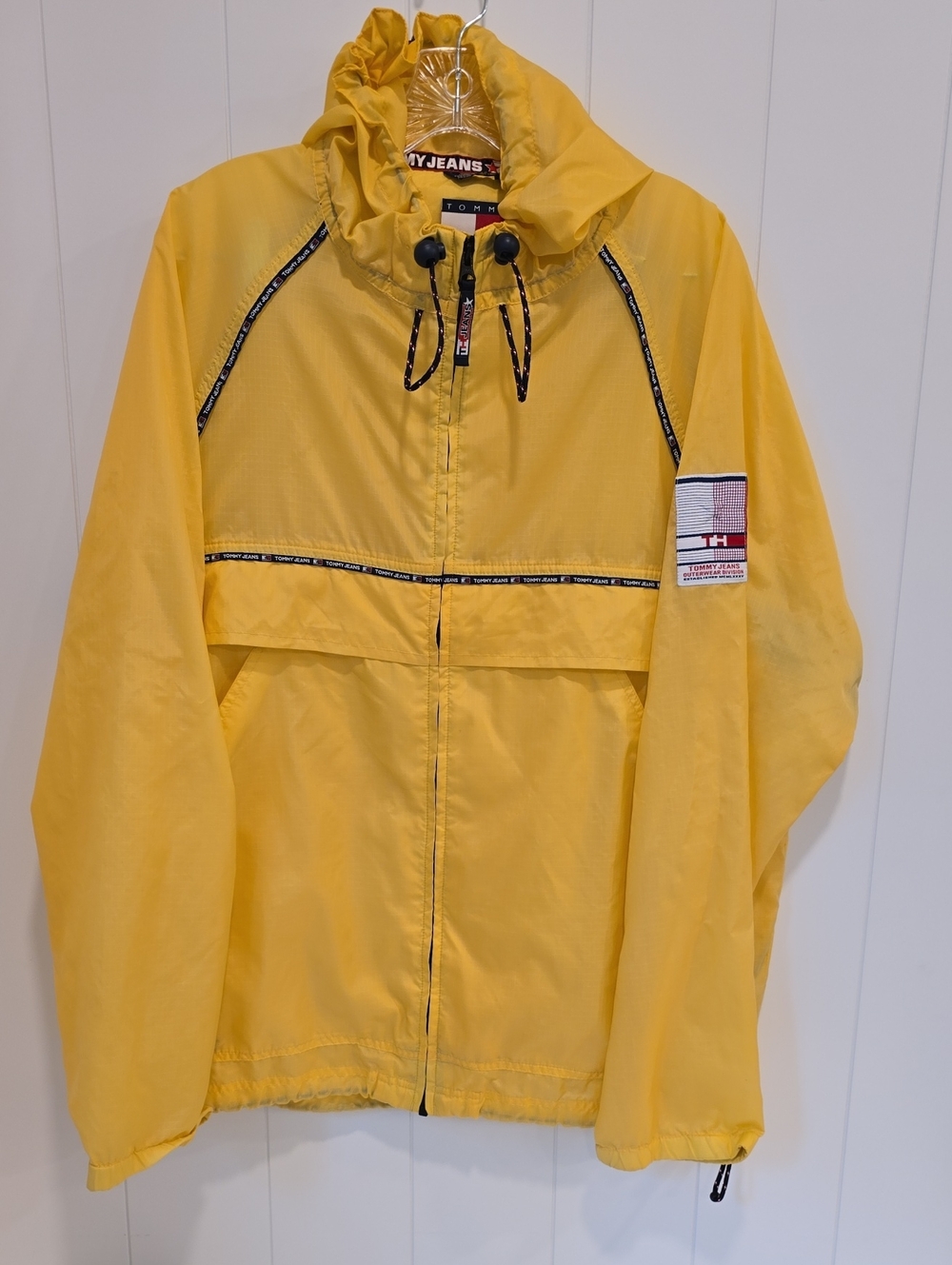Tommy Hilfiger Bright Yellow Hooded Anorak Jacket